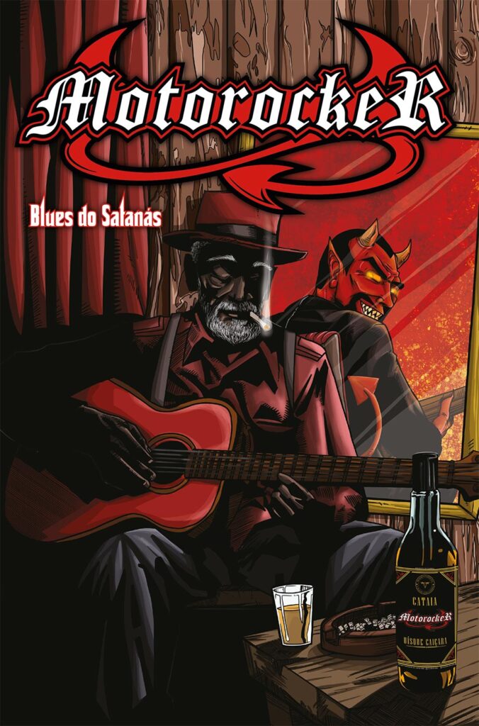 Ilustração feita para HQ Blues do Satanás da Banda Motorocker